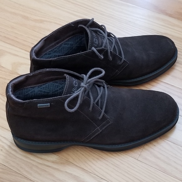 Men's Suede Leather Lace up Gore-Tex Ankle Chukka Boots - Picture 2 of 11